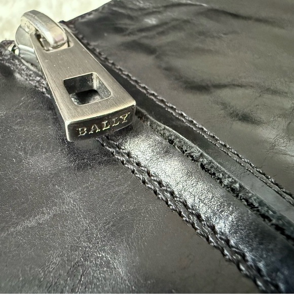 BALLY Fiora Elegant Out Seam Black Leather Knee-High Boots Italy Size 37 EU - Picture 8 of 16